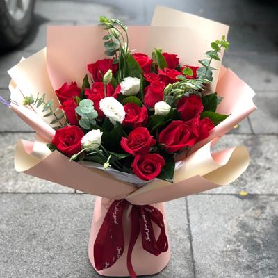 七夕红玫瑰表白花束送女友老婆同城鲜花速递永州市零陵区冷水滩区