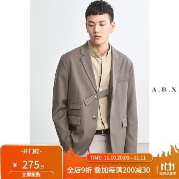 2021男士西服流行趋势,今年流行的男西装款式 abx2021春季新款小西装男宽松韩版潮流帅气男士休闲西服套装春秋单西