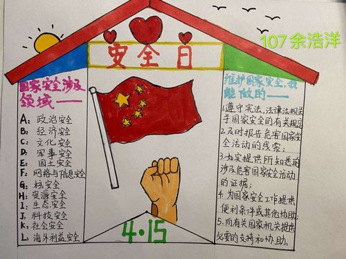 国家安全教育日学习成果——制作手抄报