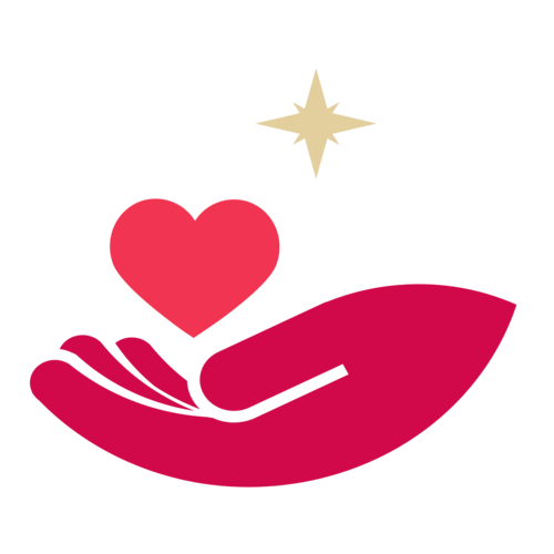 公益慈善标志爱心装饰图标