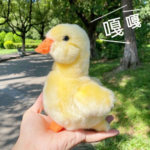 仿真小鸭子可爱黄鸭毛绒公仔玩偶玩具创意动物园儿童