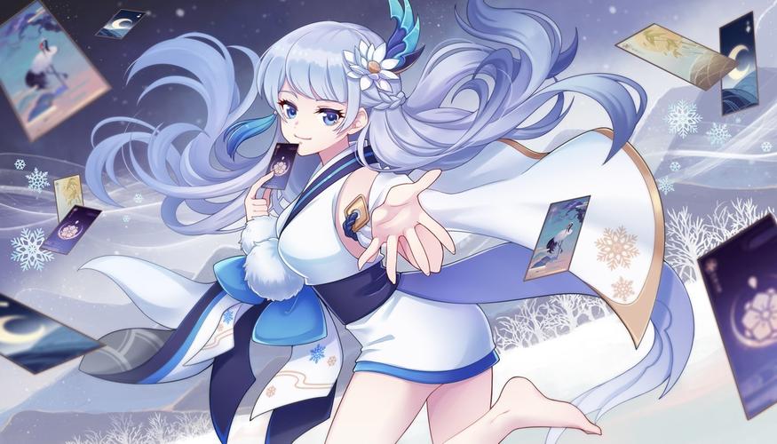 p站画师作品【阴阳师百闻牌】雪女