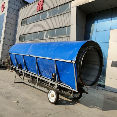 粉尘全包围滚筒筛 自动除尘防尘滚筒状筛子 秸秆除土分离筛选机