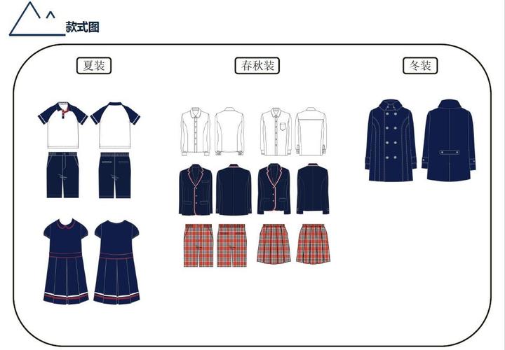46组校服设计(效果图 款式图 设计说明 面料工艺合集)