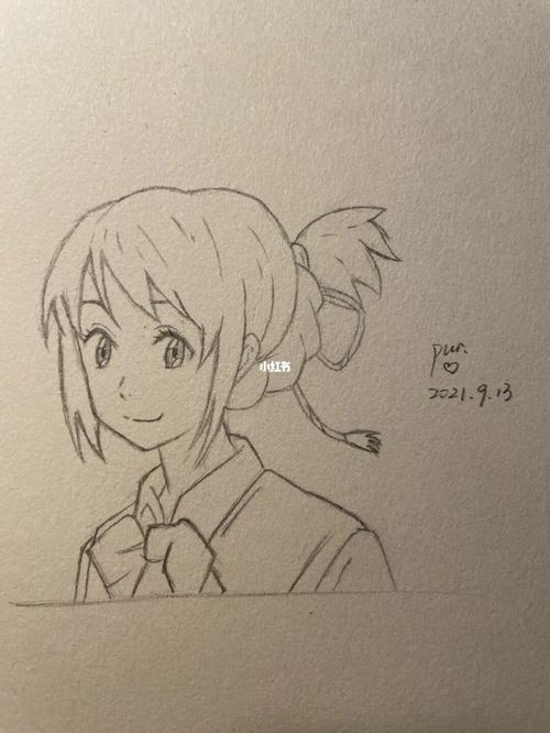 你的名字#三叶 #你的名字_你的名字_兴趣爱好_绘画