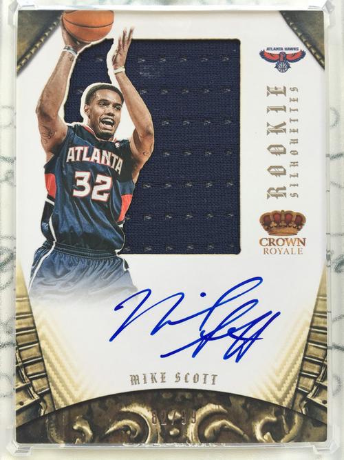2012-13 panini preferred mike scott 老鹰 迈克斯科特 新秀大球衣卡