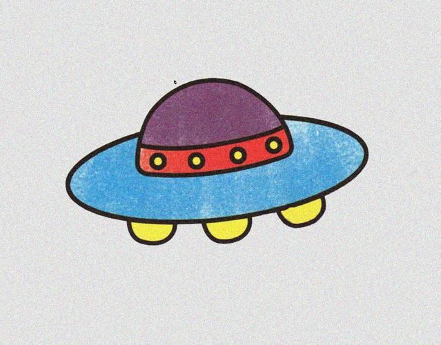 儿童简笔画 简单版宇宙飞船,飞碟的画法大全