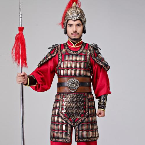 影视古装将军盔甲士兵铠甲武士战袍将军元帅服剧组服装道具演出服