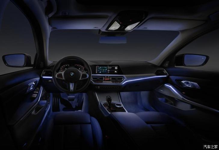 今天只说全新宝马3系内饰氛围灯效果