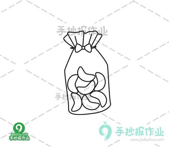 橘子软糖简笔画