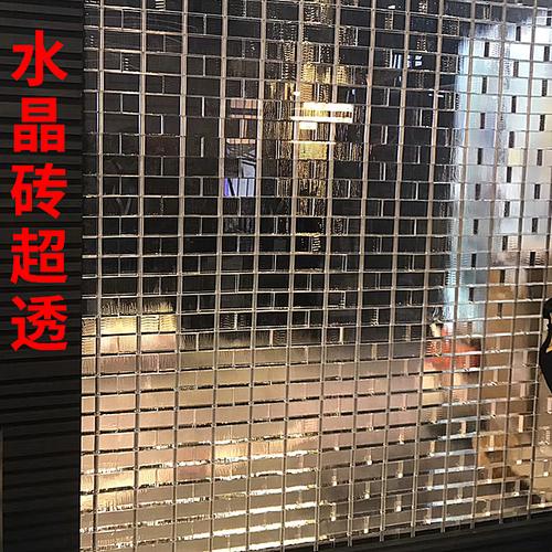 玻璃砖透明方形隔断墙玄关客厅商店餐厅酒店景观吧台水晶砖透光砖
