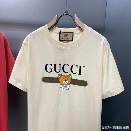 古驰泰迪熊印花短袖分享