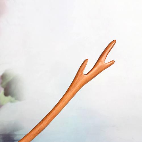 古代手工古风桃木发簪发饰古典复古宫廷中国民族风木簪钗盘发簪子