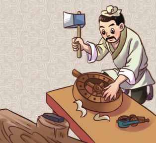 鲁班为练功磨坏3把斧头,你为了学本领付出了多少?| 画