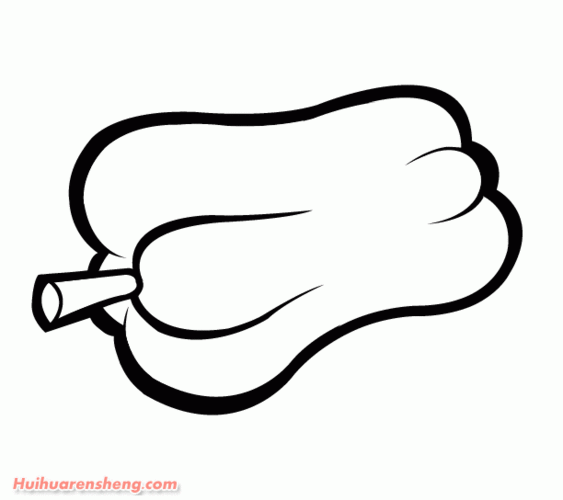 3幅青辣椒简笔画(greenpepper)作品图片欣赏(3)