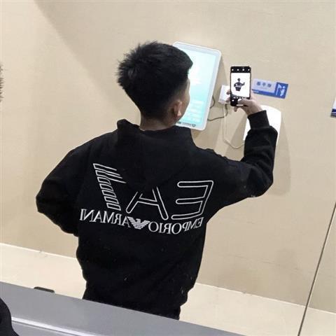 精神小伙同款ea7外套秋季新款快手红人同款男潮流百搭