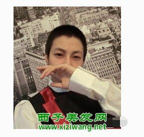 女生长毛寸头型 帅气中性美十足(3)_女生发型_西子