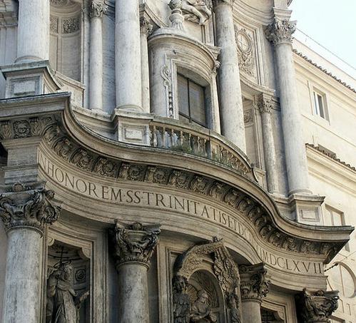 罗马四喷泉圣卡罗教堂内外设计