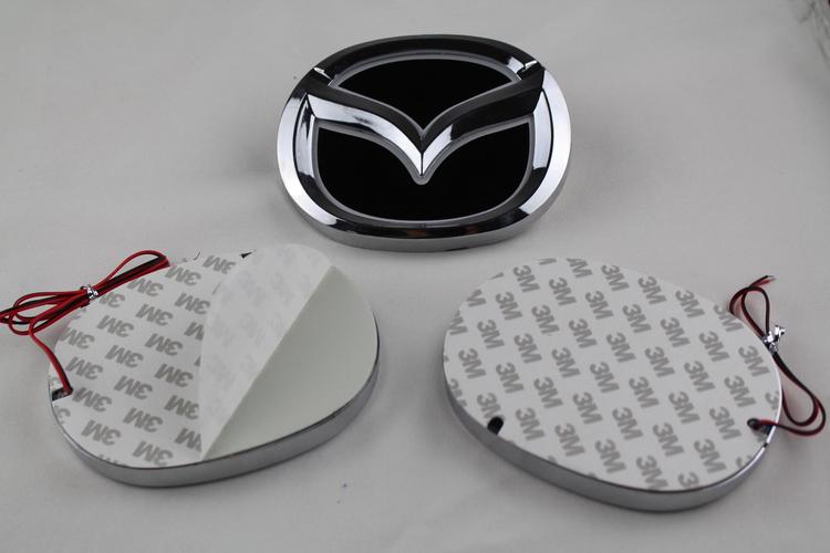 适用于5d车标灯 马自达 马2 马3 马6车标混合动力 led