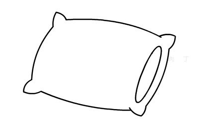 简笔画枕头的画法,简笔画动画教程之枕头的绘画分解步骤