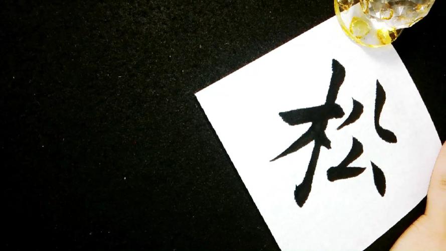 不一样的人生#毛笔字楷书书法千字文:松