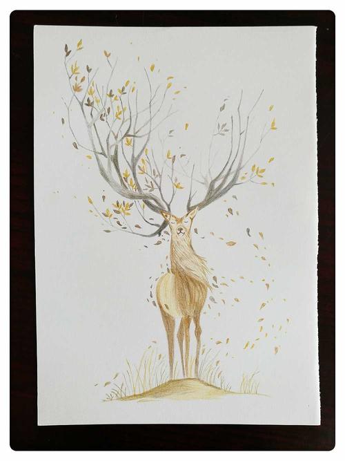 彩铅~森鹿
