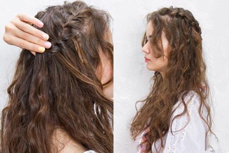 【图】女生长卷发怎么扎好看 清新自然夏日风情
