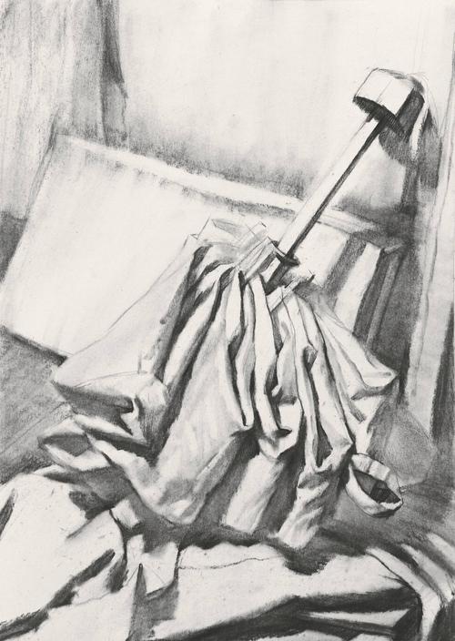 素描 素描静物 雨伞