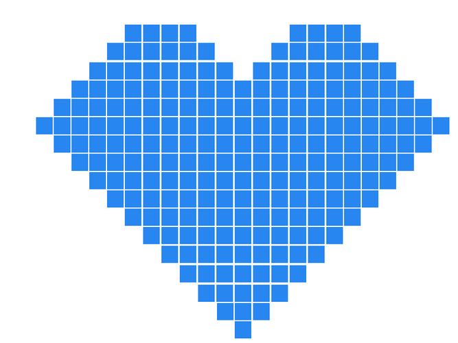 问下怎么样才可以画出心形图案,我想把很多小的相片拼成心形的 不知道