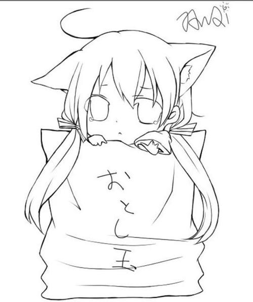 q版漫画线稿素材,赶紧临摹起来吧!