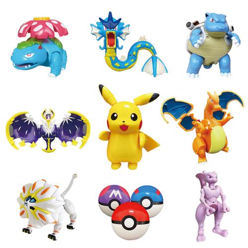 精灵宝可梦精灵球盲盒神奇宝贝比皮卡丘喷火龙宠物小精灵儿童玩具