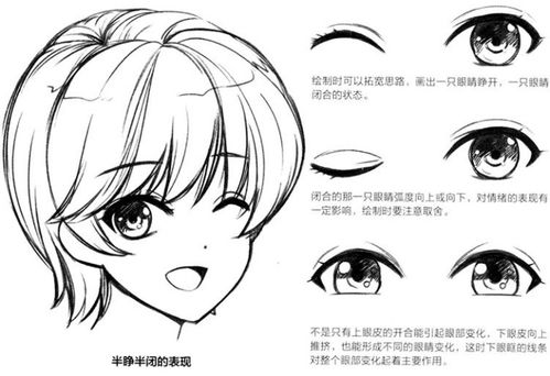 板绘漫画教程勾线技巧零基础漫画入门脸部的动作