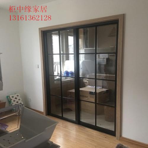 [柜中缘家居定制] 厨房卫生间阳台玻璃门 移门 滑动 北京厂家直销磨砂