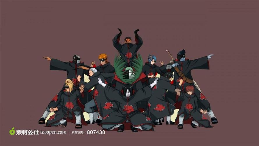 火影忍者壁纸 晓成员合集_卡通壁纸 桌面壁纸下载