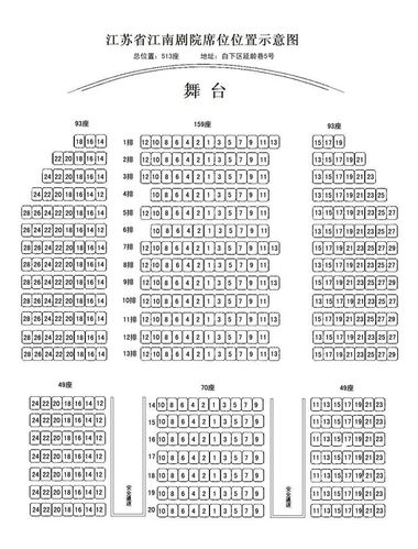 南京江南剧院座位图一览