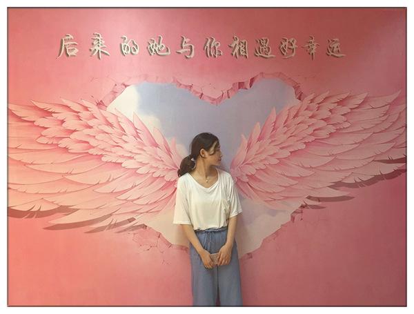 [青云大型壁画] 个姓天使翅膀网红拍照摄影背景墙美发奶茶店餐厅墙纸
