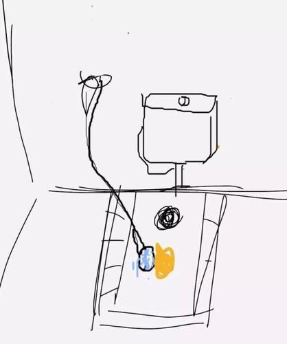 蹲式厕所简笔画