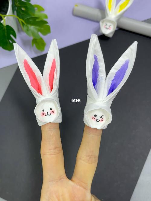 抽纸小白兔_抽纸_亲子手工_手工制作_幼儿园_玩具_兴趣爱好_手工