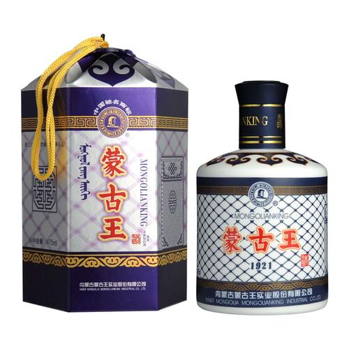 蒙古王52度475毫升蓝包