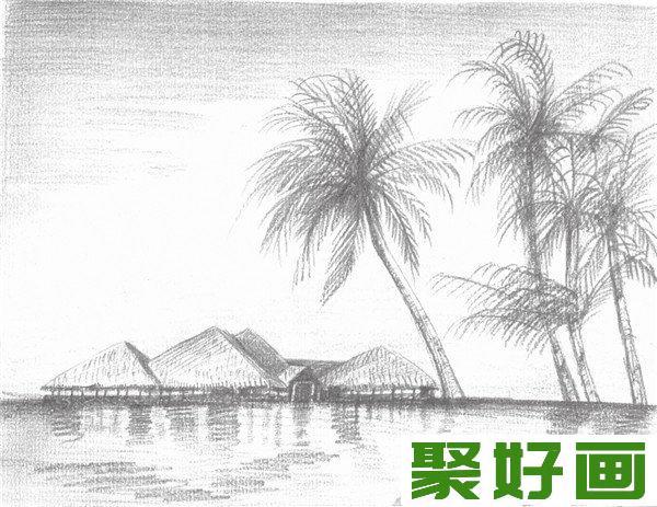 素描海边风景的绘画技法