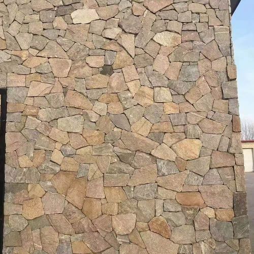 自然黄板岩碎拼黄木纹碎拼虎皮石碎拼专业生产虎皮黄板岩