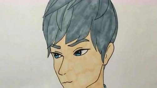 帅气的男生简笔画,手把手教学视频,小朋友快来跟我一起画画吧