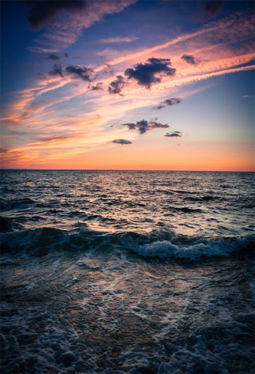 sa家 壁纸 素材 晚霞 海景 潮汐