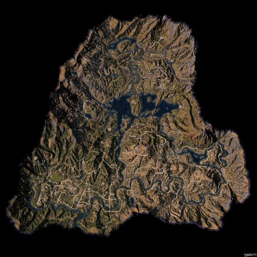 《孤岛惊魂5》高清地图