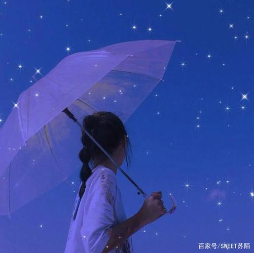 治愈系滤镜天空背景女头