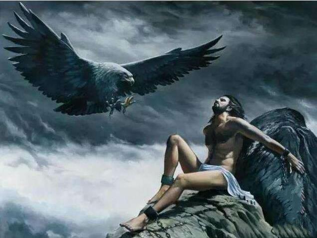 但其身后之名却大相径庭,普罗米修斯在神话中虽然被囚禁且遭鹰啄食,但