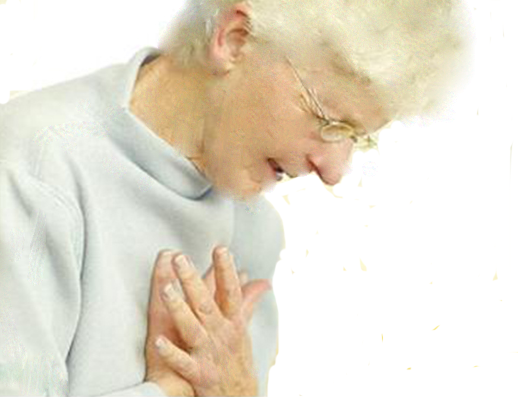 出现阵发性呼吸困难,不能平卧,咳嗽,咳白黏痰或粉红色泡沫痰. 7.