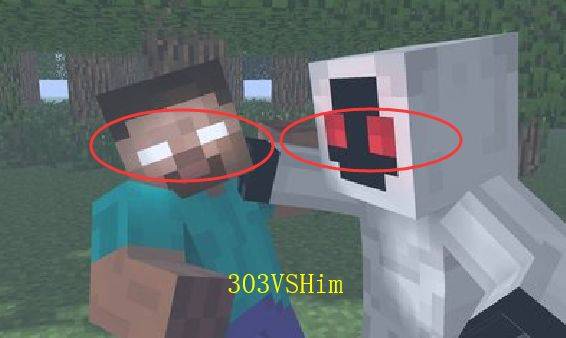 我的世界:如果实体303和him"单挑",谁会成为mc中的"王者"?