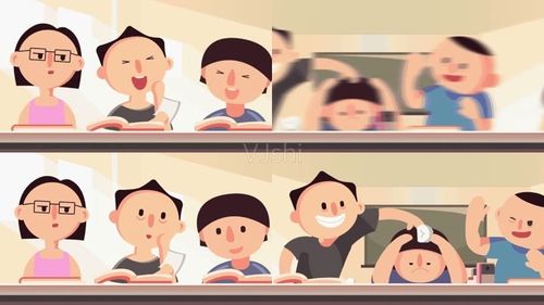 mg学生课堂动画人物素材上课不认真听讲扔纸团淘气上课睡觉搅乱课堂