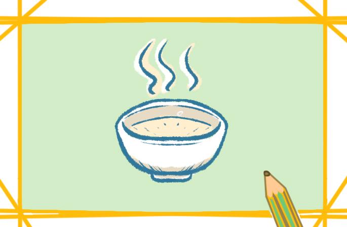 粥怎么画简单又好看的简笔画图片_粥简笔画图片大全 简笔画教程